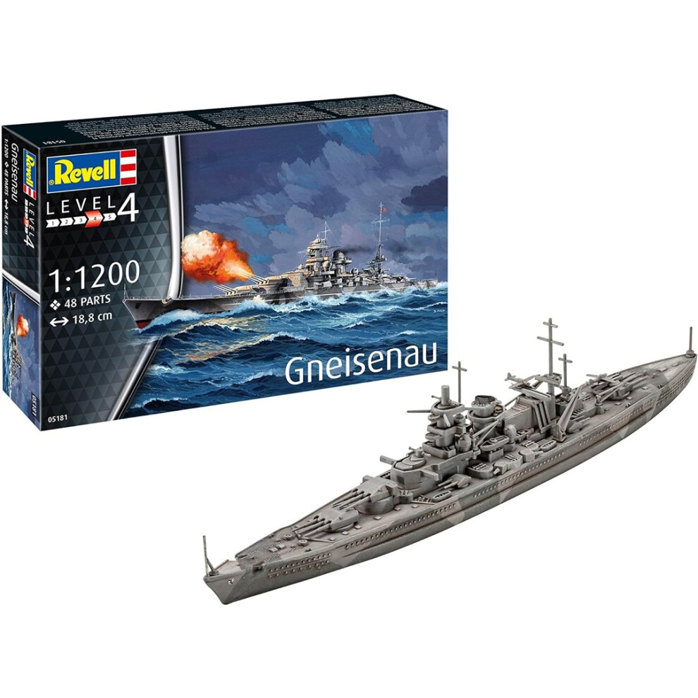 Battleship Gneisenau 1:1200 Model Kit