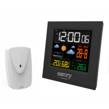 Stazione Meteorologica Temperatura/Umidità Interni/Esteri, Previsioni Camry CR1166 Nera