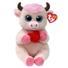 Ty Beanie Bellies Sprinkles - Valentine Cow - 6""""