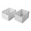 Living And Home 2Pcs Plastic Stackable Clothes Storage Basket Drawer Organizer 1