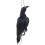JJBRDZ Realistic Hanging Dead Crow Decoy Extra Large Black Feathered 1