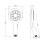 Lowenergie (Round Style) LOWENERGIE Shower Head & LCD Screen Timer with Flow Meter Water Energy Saving Self Powered 5