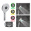 Lowenergie (Round Style) LOWENERGIE Shower Head & LCD Screen Timer with Flow Meter Water Energy Saving Self Powered 1