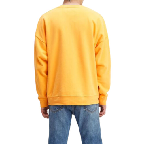 Levi's (Yellow, L) Levis Sweatshirt Men OverSized Retro Sweater 2