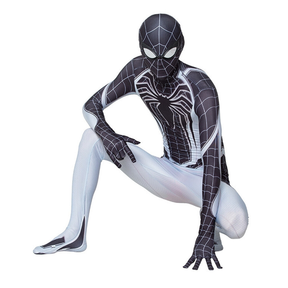 (#10 Spiderman, Kids150ï¼H140-150cmï¼) Boys Spiderman Cosplay Costume Fancy-Dress Up Halloween Jumpsuit Adult Kids