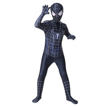 (#3 Spiderman, Kids140?H130-140cm?) Boys Spiderman Cosplay Costume Fancy-Dress Up Halloween Jumpsuit Adult Kids