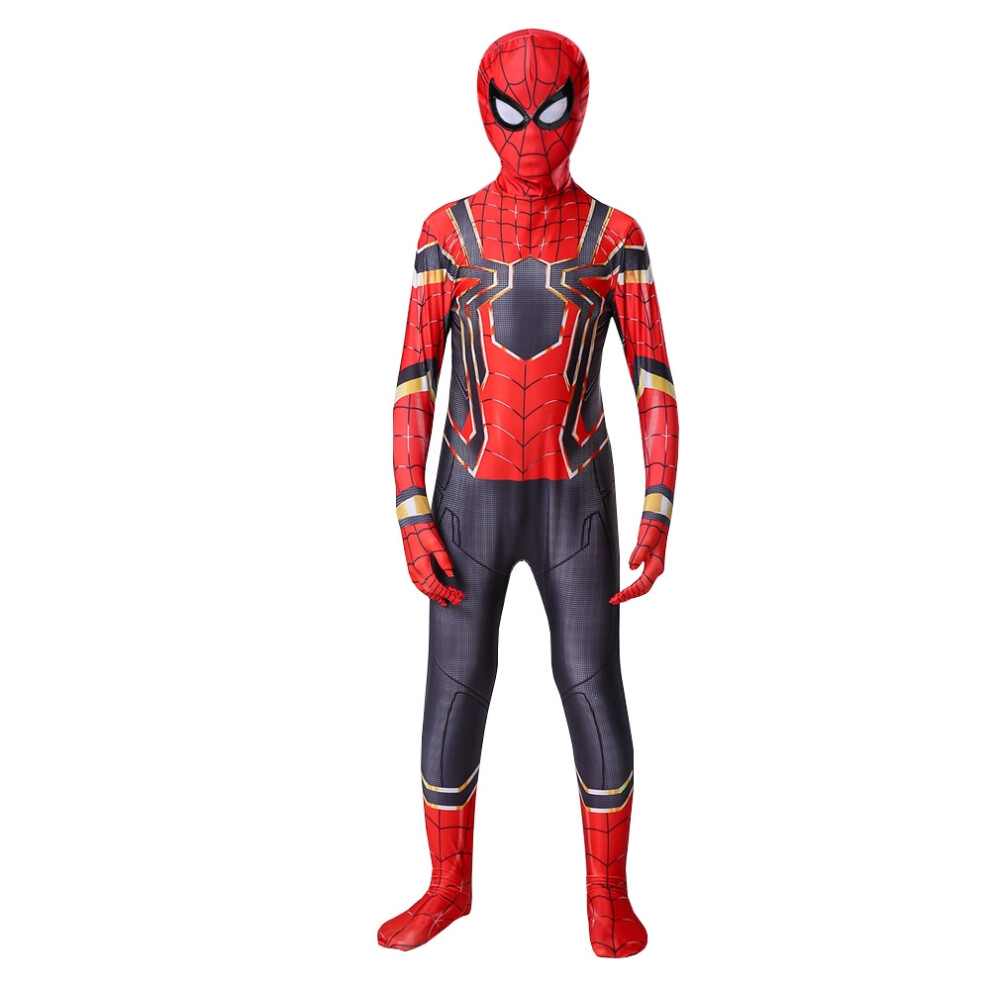 (#6 Spiderman, Kids150ï¼H140-150cmï¼) Boys Spiderman Cosplay Costume Fancy-Dress Up Halloween Jumpsuit Adult Kids