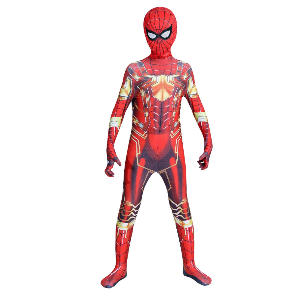 (#9 Spiderman, Kids150ï¼H140-150cmï¼) Boys Spiderman Cosplay Costume Fancy-Dress Up Halloween Jumpsuit Adult Kids