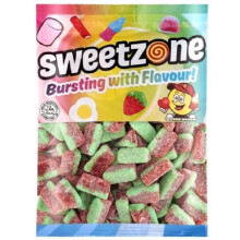 (Watermelon Slices 1KG Bag - 1F054) Halal Sweets Party Mix, Fizzy Cherry Bottles, Fizzy Mix 1kg Bag Halal HMC Sweets