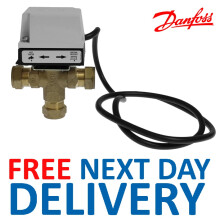 Danfoss HS3 22mm 3 Port Mid Position Valve & Actuator Motor 087N661300