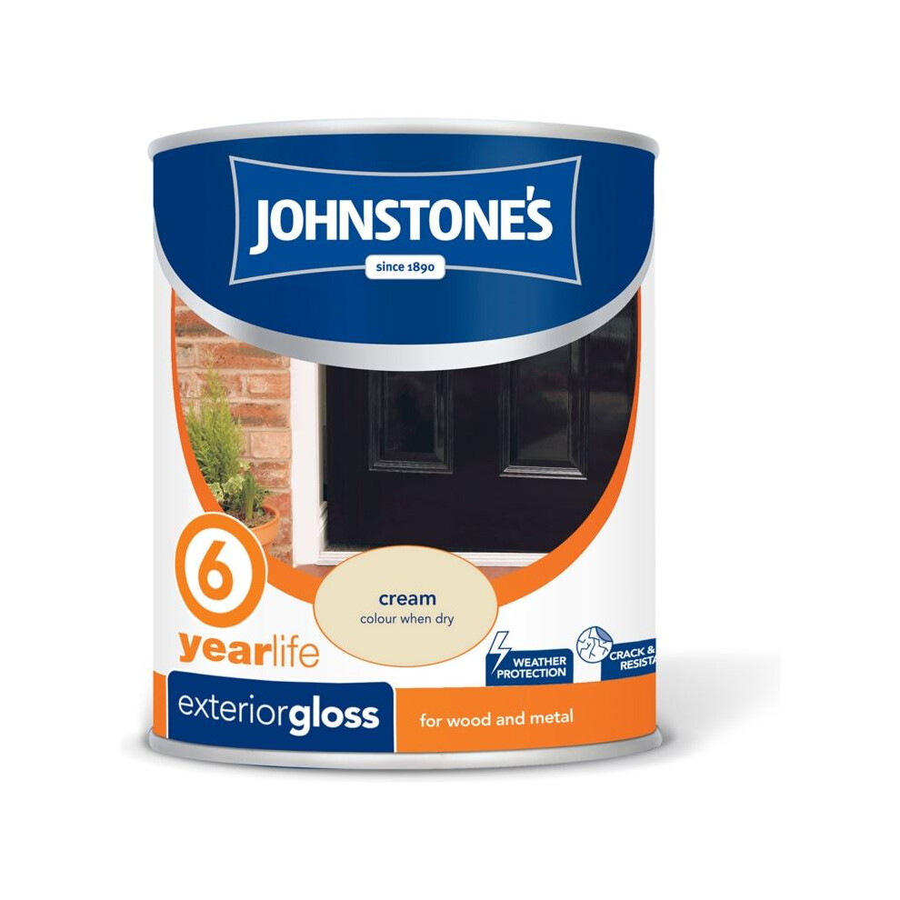 Johnstone's - Exterior Hardwearing Gloss 750ml - Cream