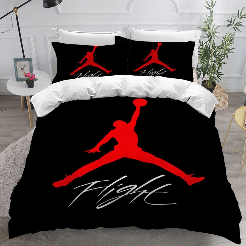 (3Pcs 135*200cm) Gift For Basketball Fans Bedding Duvet Cover