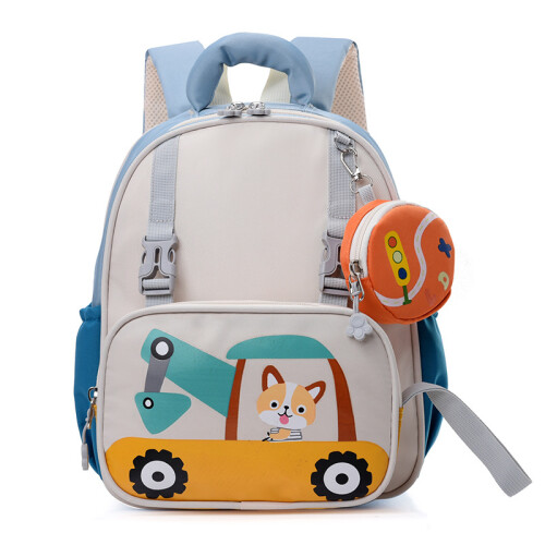 Sky Blue New 2024 Cartoon Design Kids School Backpack Lightweight And Comfortable For Boys And Girls on OnBuy