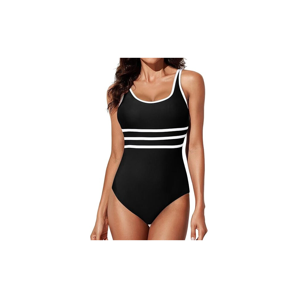 (M, Black) Women Swimsuits One Piece Swimsuit for Women Swimming Suit Swimwear Swimming Costume-image-OPC-PF8NQMG-NEW