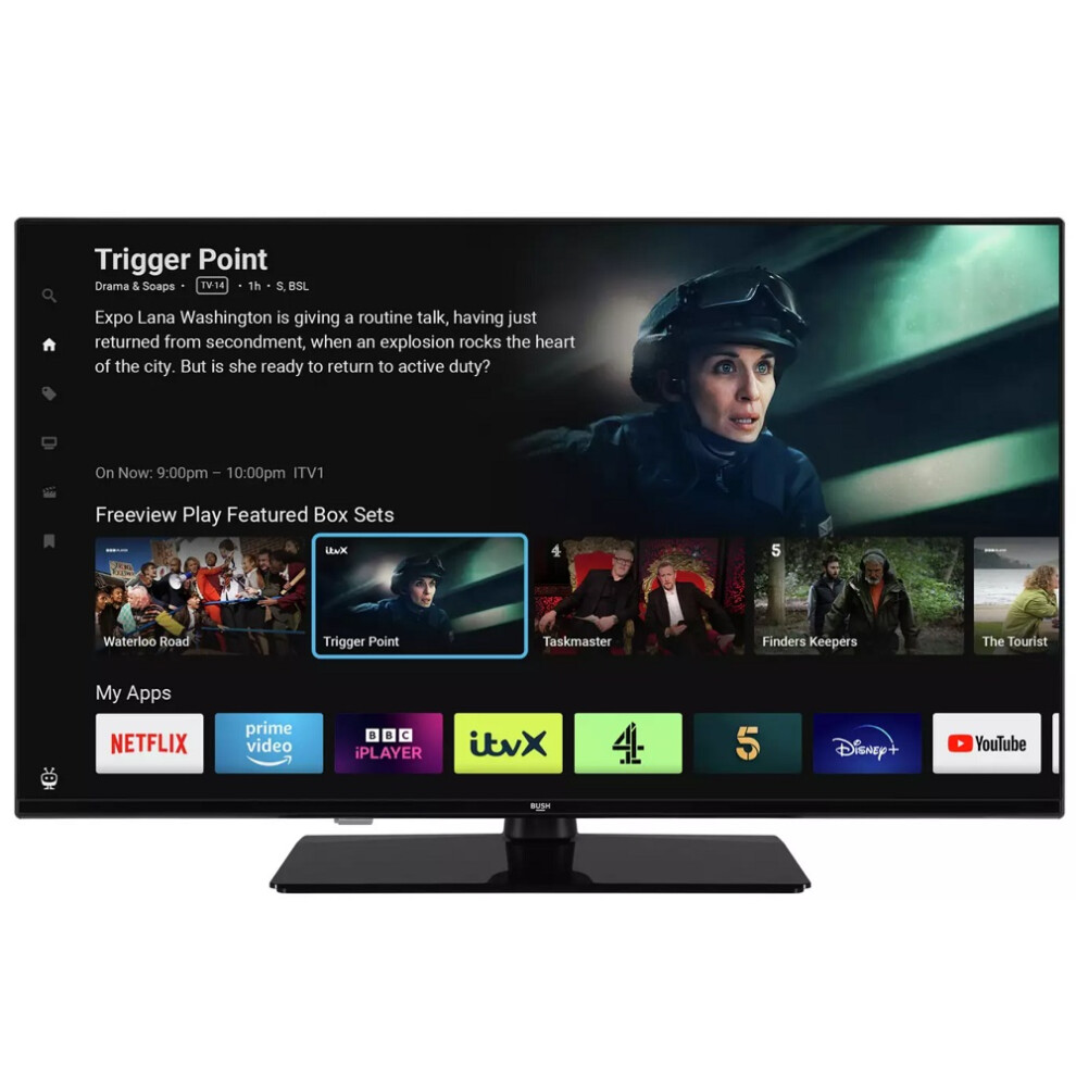 Bush Smart Tv 32Ft24ca 32" Full Hd Hdr10 Led Tivo Freeview Black