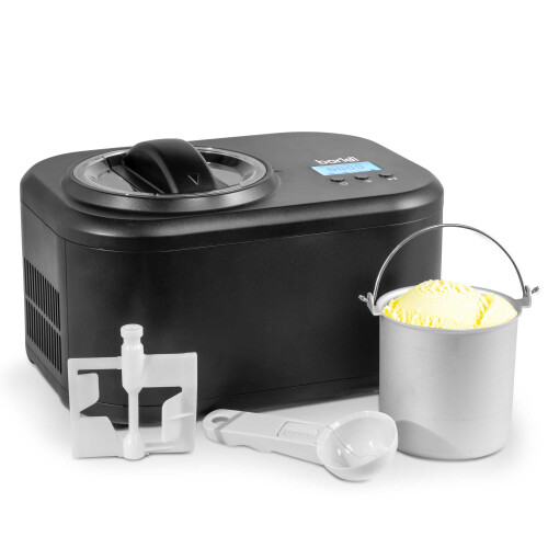 Dellonda Automatic Churning Ice Cream Machine 1L - Black
