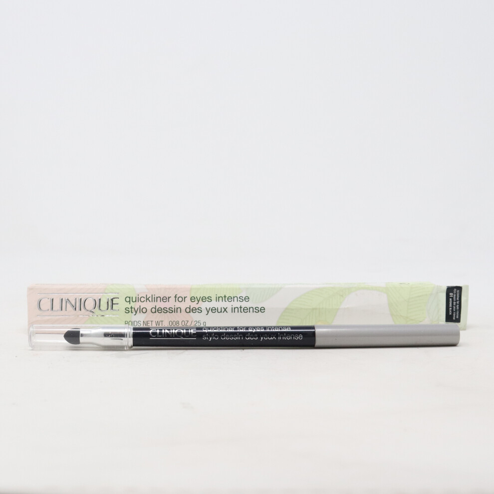 Clinique Black (01 Intense ) Quickliner For Eyes Intense 0.01Oz/3G New With Box