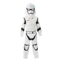 (L, Black/White) Star Wars Stormtrooper Childrens/Kids Episode 7 Costume