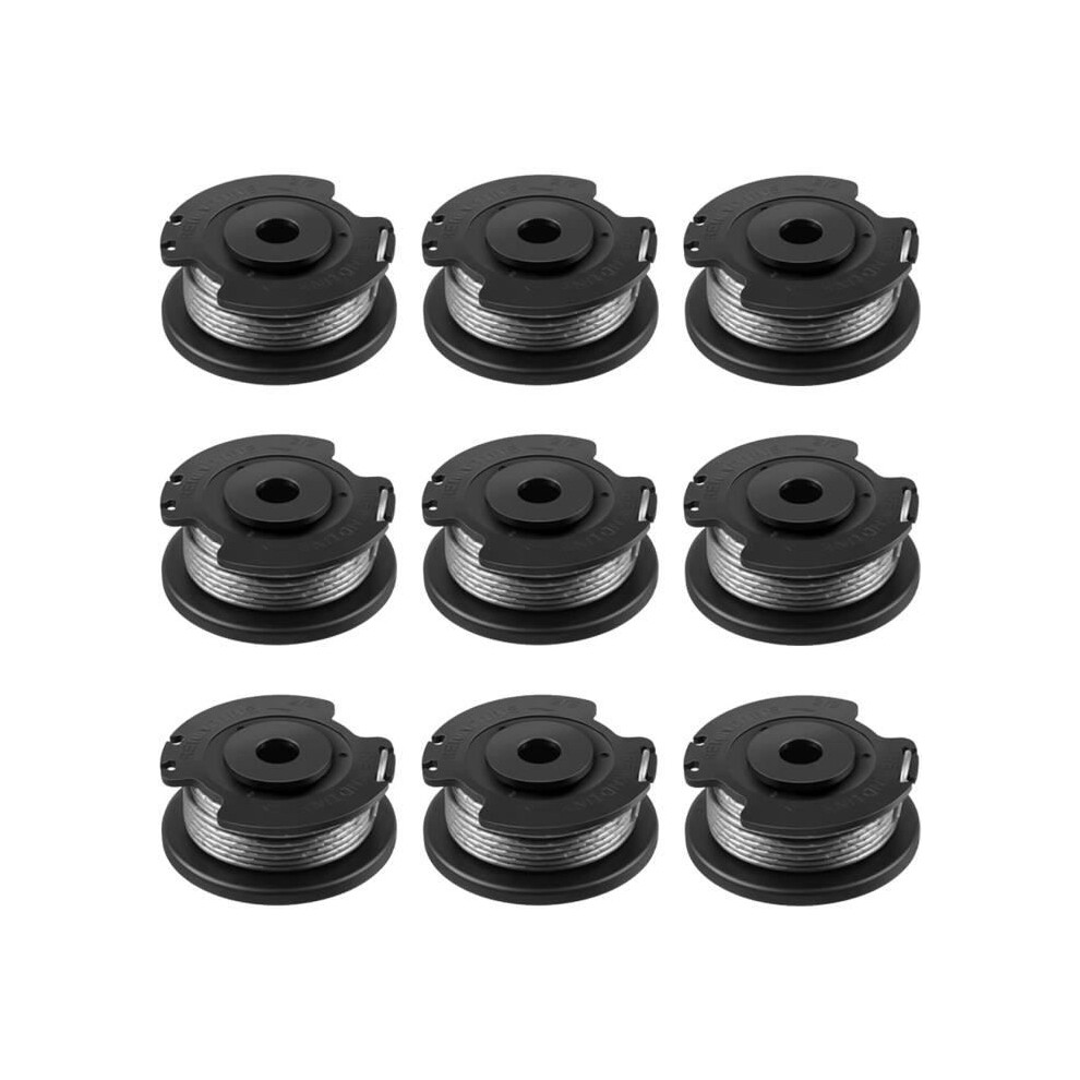 Pack of 9 Replacement Spools and Line for Bosch EasyGrassCut 18 23 26 18-230 18-260 18-26 Brush Cutter.[G324]