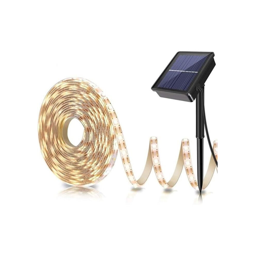 Solar Light String, 5M Led Ribbon Led Strip Outdoor Solar Lights 150Led Waterproof Decorative Light Strip In[J1775]