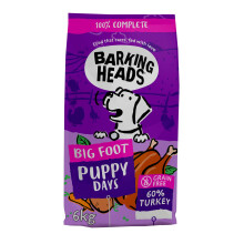 Barking Heads - Big Foot Puppy Days - Dry Dog Food for Large Breeds - Natural Grain Free, Hypoallergenic for Sensitive Digestion & Development - Vet