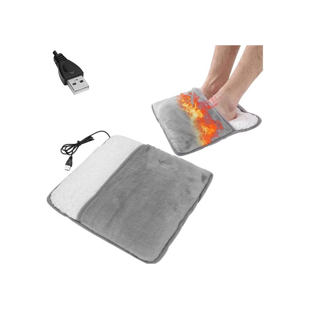 Electric Foot Warmer USB Heated Foot Pad, Rechargeable USB Electric Heated Foot Warmers Heating[O316]