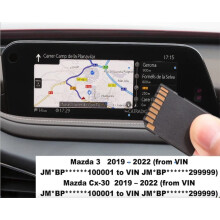 MAZDA 3, CX-30 WIDESCREEN SAT NAV MAP SD CARD EUROPE 2022 - BDMC66EZ1B