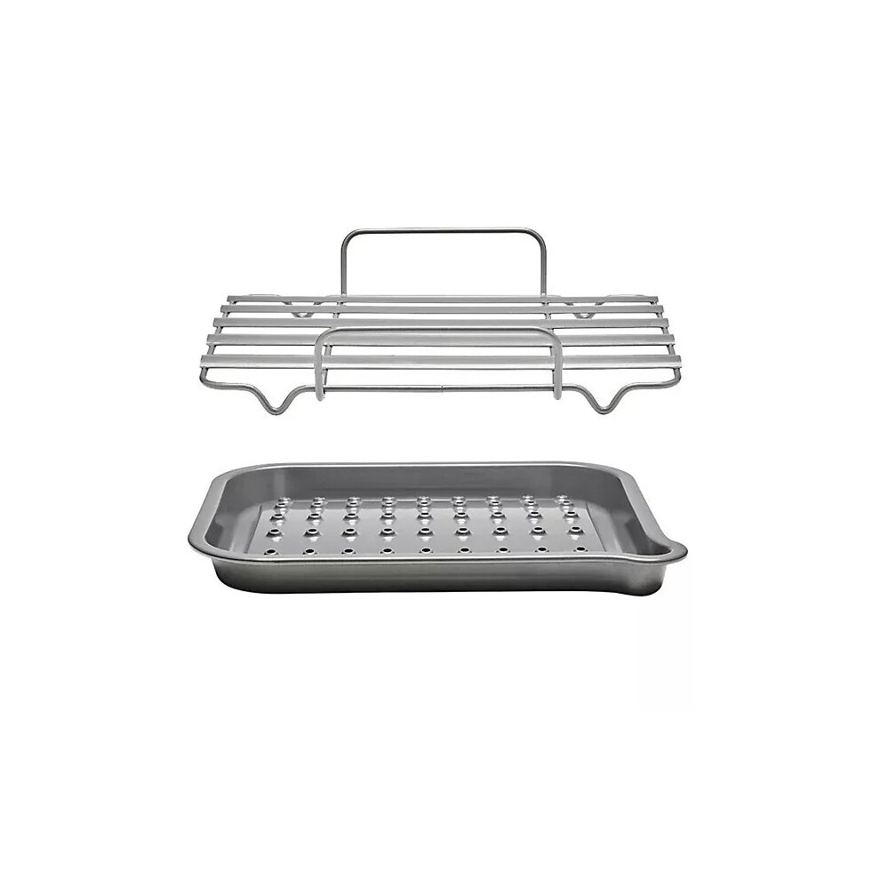 HEAVY DUTY Wilkinson Vulcan Roaster Roasting Tray With Air Flow Rack Non-Stick BBQ Meat Chicken Veg