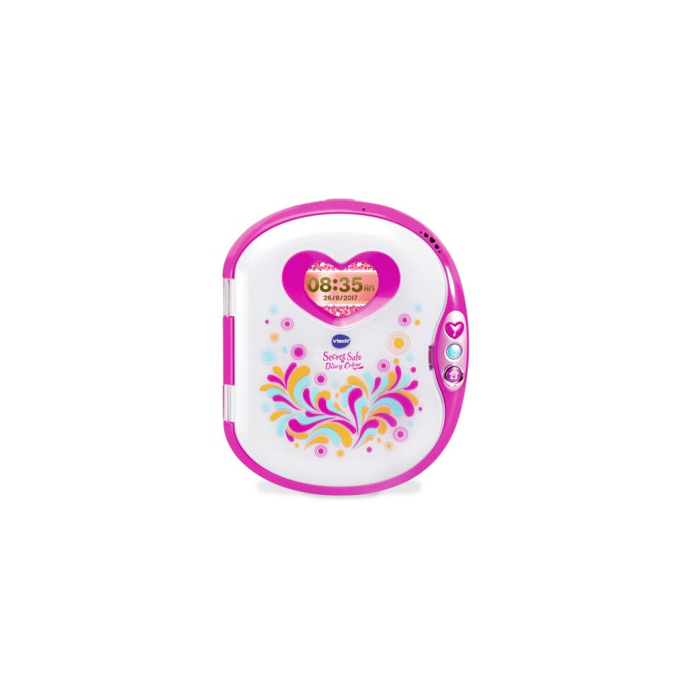 VTech Pink Secret Safe Girls Diary Colour - Secret Diary for Girls, Educational Toy with Games, MP3 Connection & More - Gifts for Girls Age 5, 6, 7+