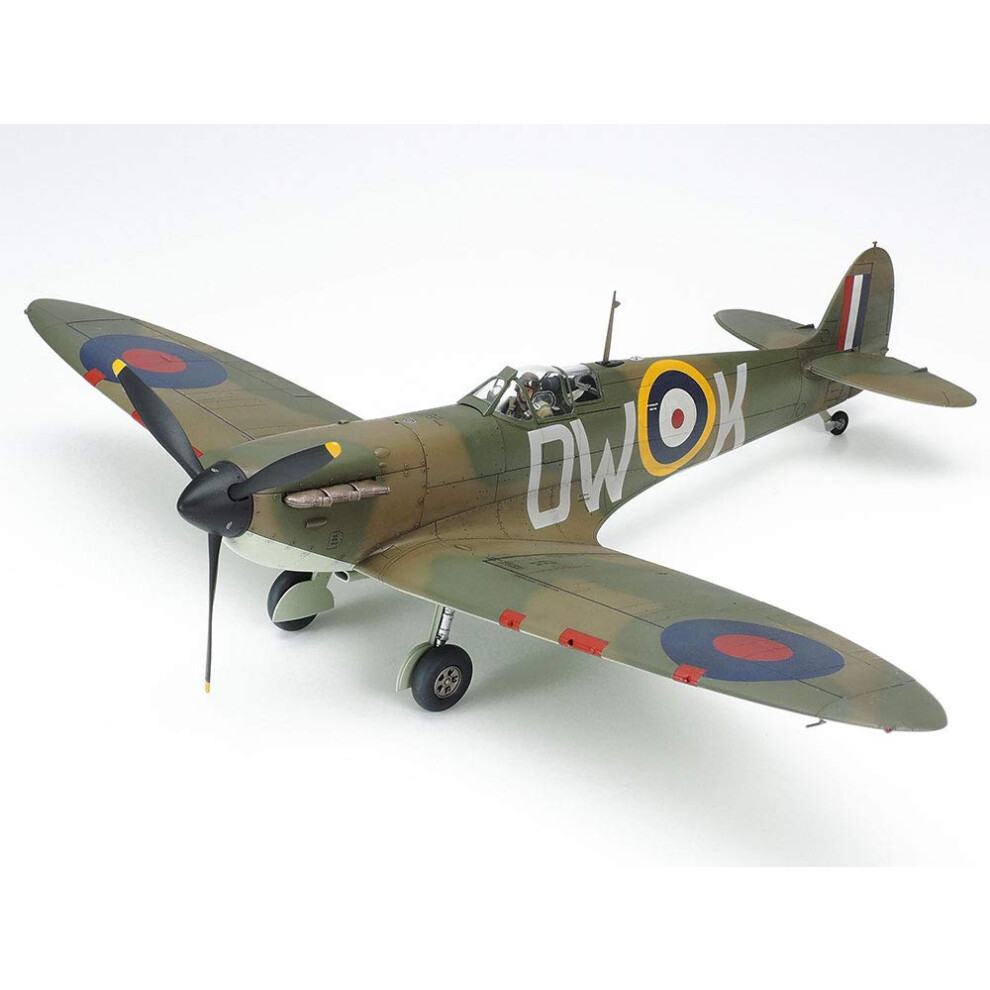 Tamiya TAM61119 Fahrzeug 61119-1:48 British Supermarine Spitfire Mk.I, Model Building, Plastic Kit, Unvarnished, Small