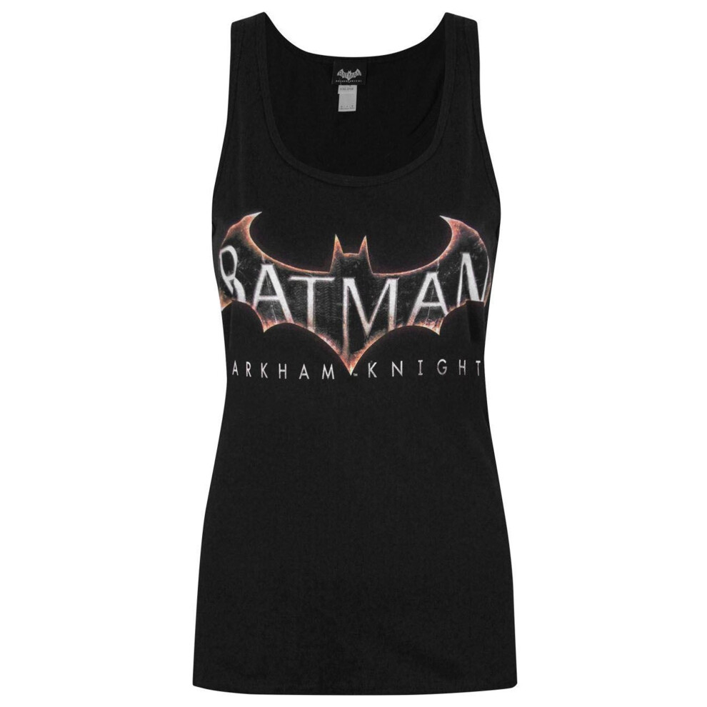 (XL, Black) Batman Womens/Ladies Arkham Knight Tank Top