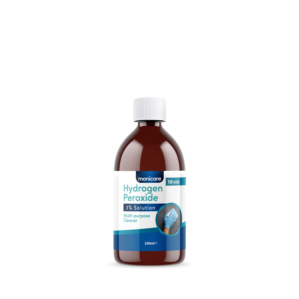 Monicare Hydrogen Peroxide 3% -250Ml, Vols, Clear Size 10