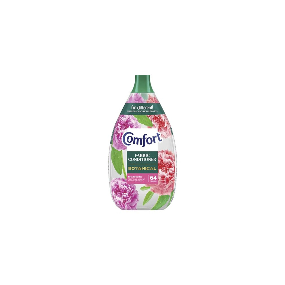 Comfort Botanical First Blooms Fabric Conditioner softener with CrystalFresh transparent formula blooms in freshness, inspired by nature 960 ml (64