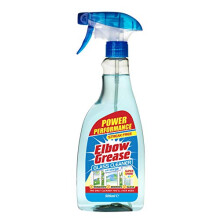 Elbow Grease Glass Cleaner with Vinegar for Windows and Mirrors, 500 ml - Window Cleaning Equipment (Pack of 1)
