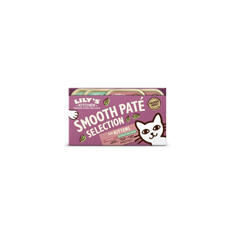 Lily's Kitchen Smooth Pat? Selection Complete Kitten Food 4 x 8 x 85 g