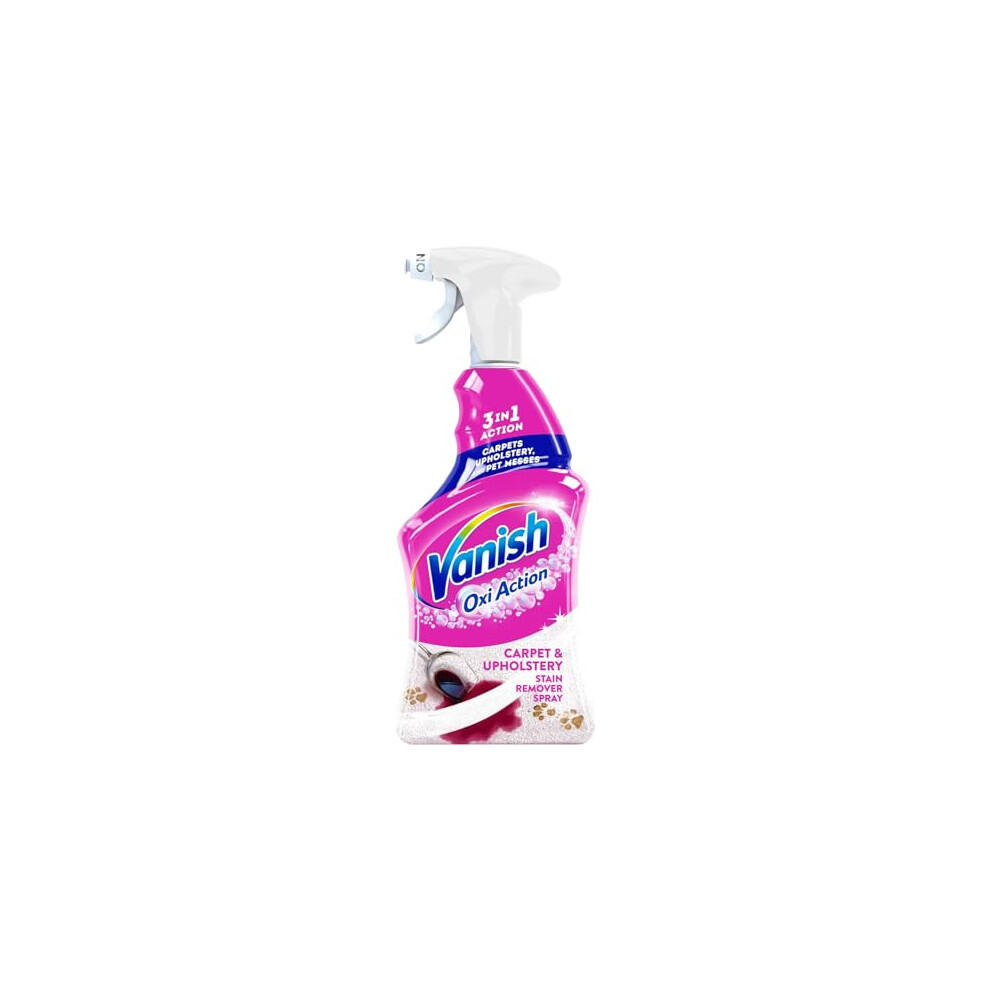 Vanish Gold Oxi Action Upholstery & Carpet Cleaner, Stain Remover Spray, 500 ml | 30 Second Amazing Stain Removal | Removes Pet Messes 1st Time |