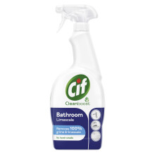 Cif Cleanboost Power & Shine Bathroom Spray 100% soap scum & limescale removal for cleaning ceramic, chrome, enamel, plastic, and stainless-steel