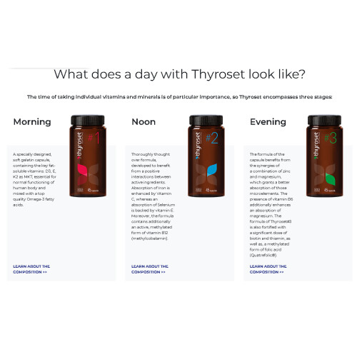 Thyroset Vitamins & Minerals Complex 3x45 thyroid Norsa Pharma 1