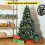 150CM Artificial Christmas Tree with Metal Stand - Full Pine Design 7