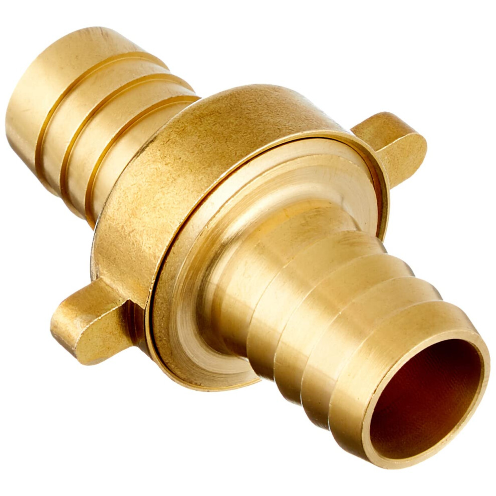 GARDENA Brass Hose Fitting 3 Parts: Screw For Extension Hose, 33.3 mm (G 1 ") - Thread, For 19 mm (3/4") - Tubing (7152-20)