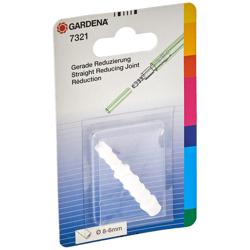 GARDENA Reducer: Hose Connector Made Of plastic For Hose Connection 8 and 6 mm Hoses (7321-20)