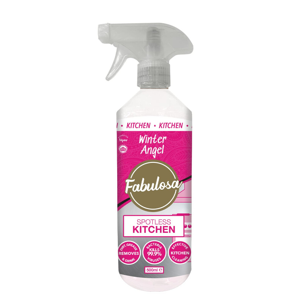 Fabulosa Antibacterial Disinfectant Spray, All Purpose Multi Surface Cleaner, 500ml, Individual, Winter Angel