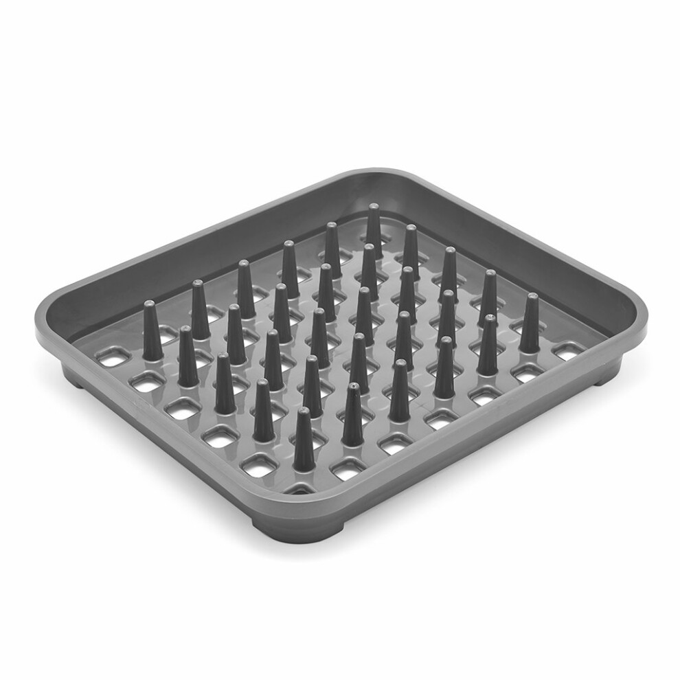 Addis Dish Draining Rack in Graphite Grey, 38 x 33.5 x 5 cm