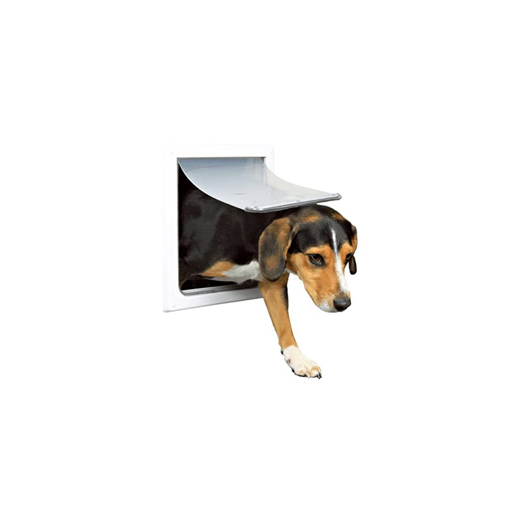 Trixie 2-Way Dog Flap, 30 x 36 cm, White