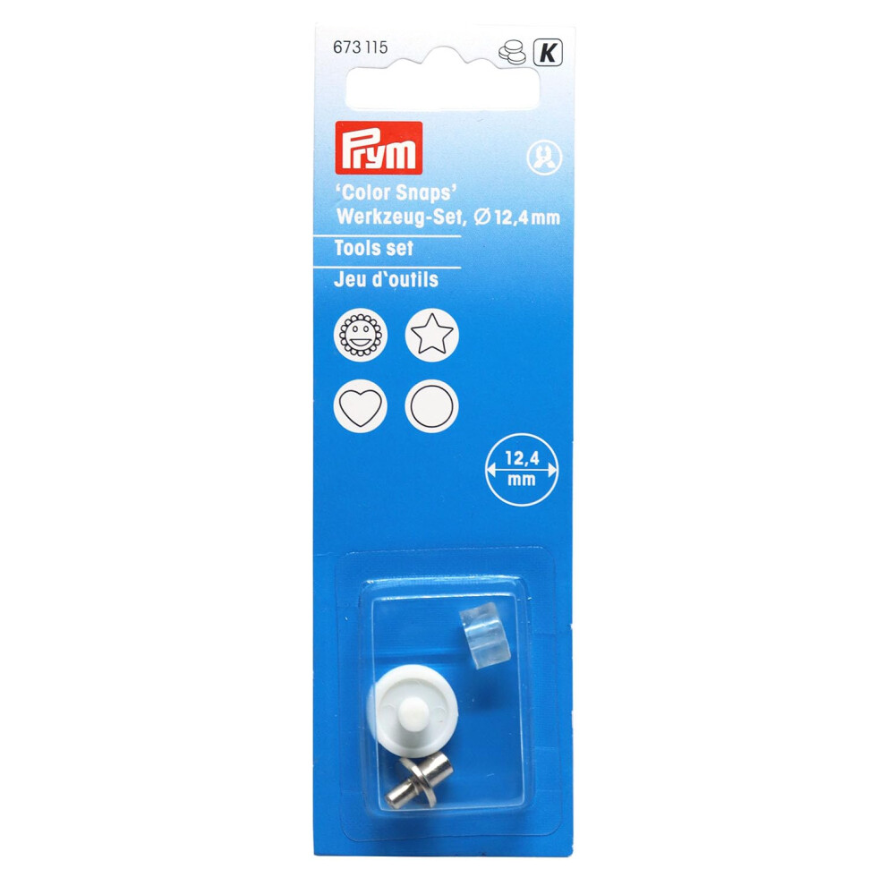 Prym Color Snaps-Tools Set 673115 for Vario Plier,White,14 x 5.7 x 1.7 cm