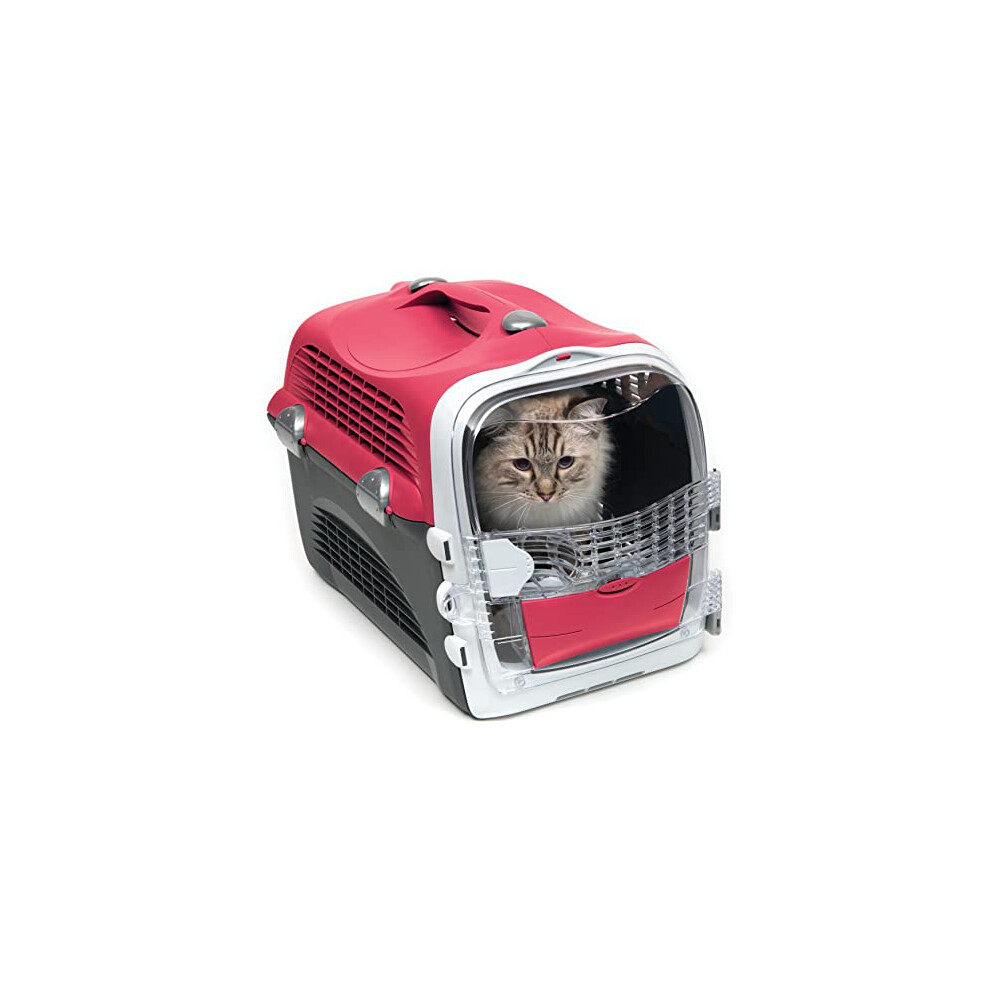 Catit Cabrio Cat Carrier, Cherry Red