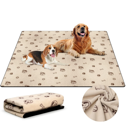 Barpor 72 x 72 Washable Dog Pee Pads Reusable Non Slip Printed Puppy Pads Indoor Potty Training Leakproof Whelping Pads for Floor Bed Crate on OnBuy