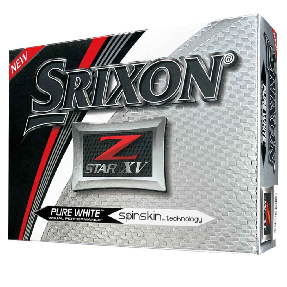 Srixon Men's Z-Star XV Golf Balls, One Dozen (2017 Version)