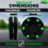 Green Biscuit Roller Pack - Inline/Off-Ice/Street Hockey Training Pucks 4