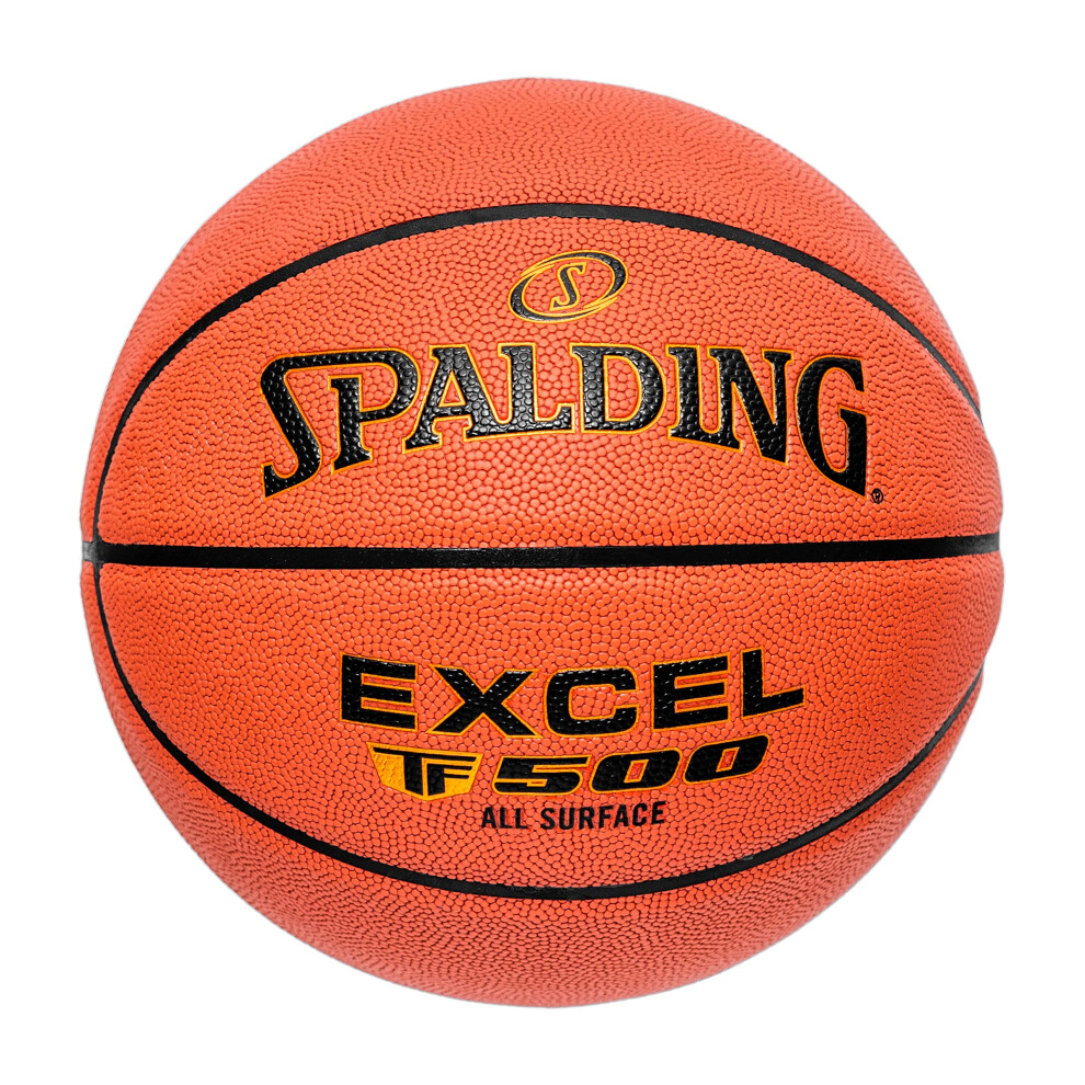 Spalding Excel TF-500 Indoor-Outdoor Basketball, orange, 29.5"